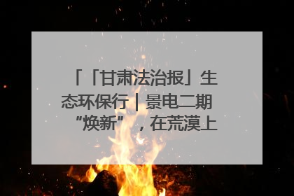 「甘肃法治报」生态环保行｜景电二期“焕新”，在荒漠上筑起一道绿色长城