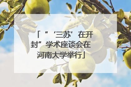 “‘三苏’在开封”学术座谈会在河南大学举行