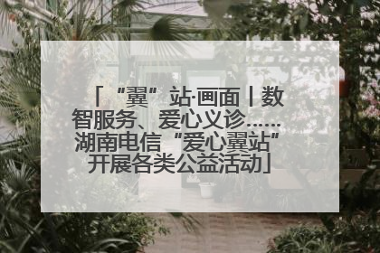 “翼”站·画面丨数智服务、爱心义诊……湖南电信“爱心翼站” 开展各类公益活动