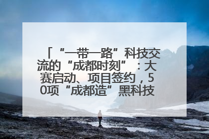 “一带一路”科技交流的“成都时刻”：大赛启动、项目签约，50项“成都造”黑科技吸引多国客商
