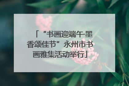 “书画迎端午·墨香颂佳节”永州市书画雅集活动举行