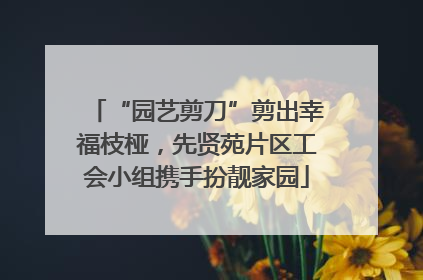 “园艺剪刀”剪出幸福枝桠，先贤苑片区工会小组携手扮靓家园