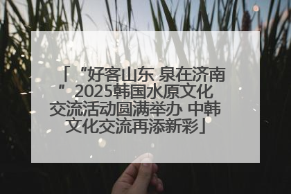 “好客山东 泉在济南”2025韩国水原文化交流活动圆满举办 中韩文化交流再添新彩
