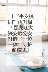 “平安校园”再升级！黑龙江大兴安岭公安打造“三位一体”守护新模式
