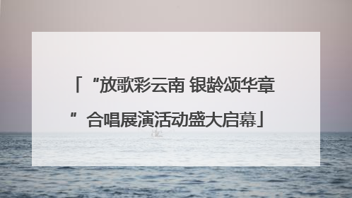 “放歌彩云南 银龄颂华章”合唱展演活动盛大启幕