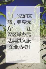 “法润文旅，典亮远方”——江汉区举办民法典进文旅企业活动