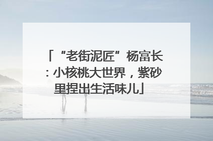 “老街泥匠”杨富长：小核桃大世界，紫砂里捏出生活味儿