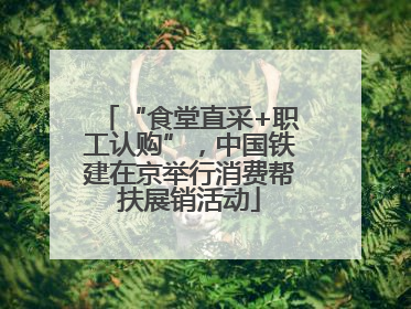 “食堂直采+职工认购”，中国铁建在京举行消费帮扶展销活动