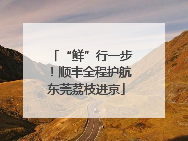 “鲜”行一步！顺丰全程护航东莞荔枝进京