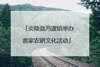 炎陵县沔渡镇举办客家农耕文化活动