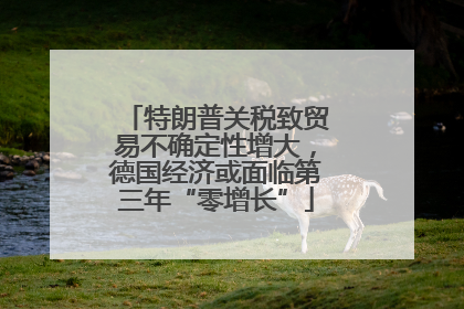 特朗普关税致贸易不确定性增大，德国经济或面临第三年“零增长”