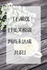 石破茂：日美关税谈判尚未达成共识