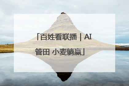 百姓看联播｜AI管田 小麦躺赢