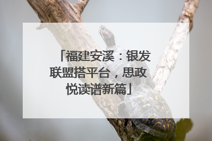 福建安溪：银发联盟搭平台，思政悦读谱新篇
