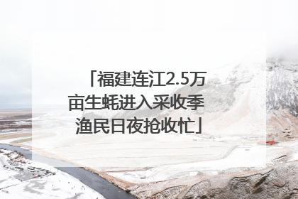 福建连江2.5万亩生蚝进入采收季 渔民日夜抢收忙