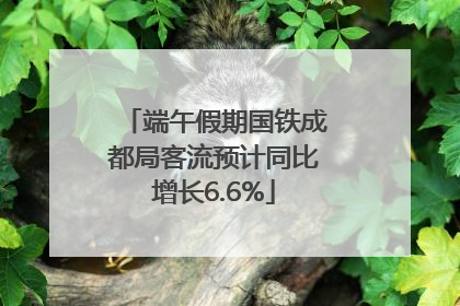 端午假期国铁成都局客流预计同比增长6.6%
