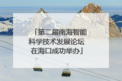 第二届南海智能科学技术发展论坛在海口成功举办