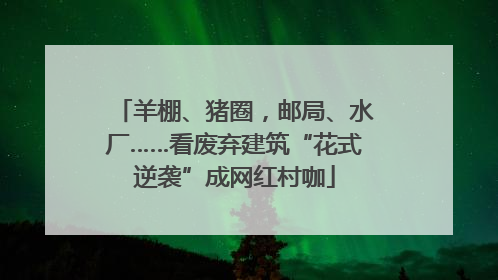 羊棚、猪圈，邮局、水厂……看废弃建筑“花式逆袭”成网红村咖