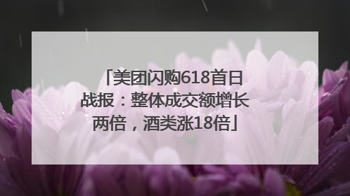 美团闪购618首日战报：整体成交额增长两倍，酒类涨18倍