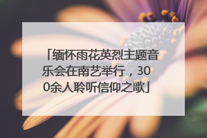 缅怀雨花英烈主题音乐会在南艺举行，300余人聆听信仰之歌