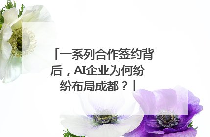 一系列合作签约背后，AI企业为何纷纷布局成都？