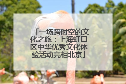 一场跨时空的文化之旅：上海虹口区中华优秀文化体验活动亮相北京