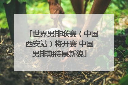 世界男排联赛（中国西安站）将开赛 中国男排期待展新貌