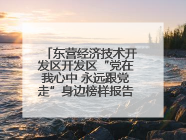东营经济技术开发区开发区“党在我心中 永远跟党走”身边榜样报告会举行