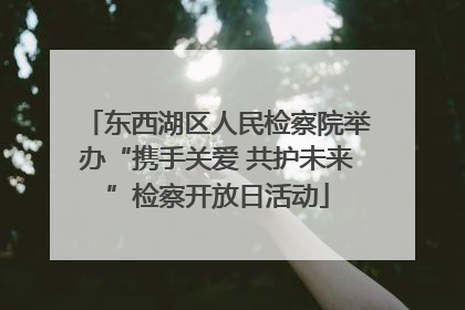 东西湖区人民检察院举办“携手关爱 共护未来”检察开放日活动