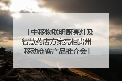中移物联明厨亮灶及智慧药店方案亮相贵州移动商客产品推介会
