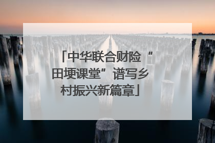中华联合财险“田埂课堂”谱写乡村振兴新篇章