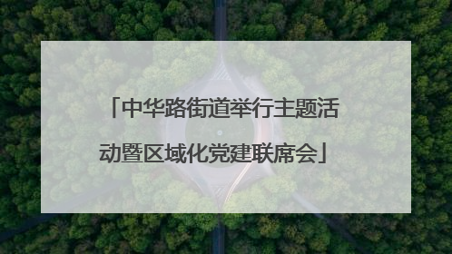 中华路街道举行主题活动暨区域化党建联席会