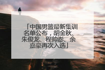 中国男篮最新集训名单公布，胡金秋、朱俊龙、程帅澎、余嘉豪再次入选