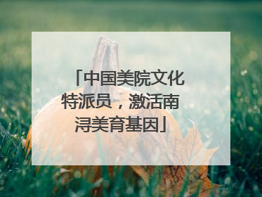 中国美院文化特派员，激活南浔美育基因