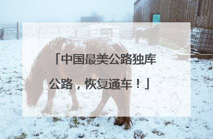 中国最美公路独库公路，恢复通车！