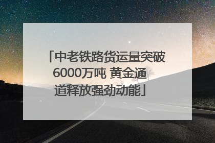 中老铁路货运量突破6000万吨 黄金通道释放强劲动能