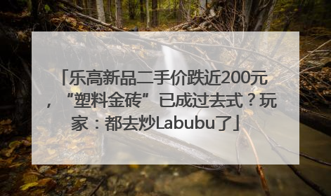 乐高新品二手价跌近200元，“塑料金砖”已成过去式？玩家：都去炒Labubu了