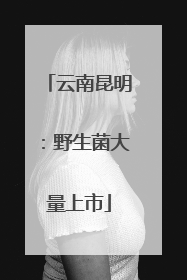 云南昆明：野生菌大量上市
