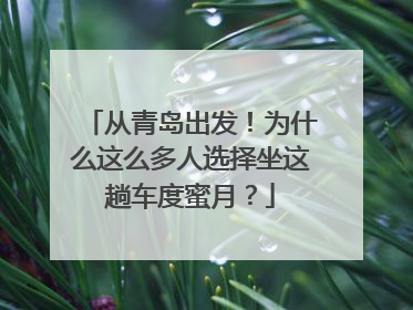从青岛出发！为什么这么多人选择坐这趟车度蜜月？