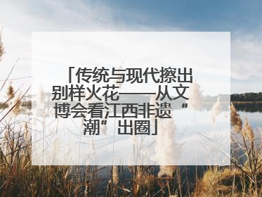 传统与现代擦出别样火花——从文博会看江西非遗“潮”出圈