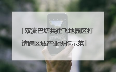 双流巴塘共建飞地园区打造跨区域产业协作示范