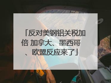 反对美钢铝关税加倍 加拿大、墨西哥、欧盟反应来了