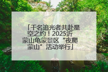 千名追光者共赴星空之约！2025沂蒙山龟蒙景区“夜爬蒙山”活动举行