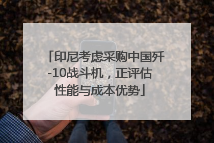 印尼考虑采购中国歼-10战斗机，正评估性能与成本优势