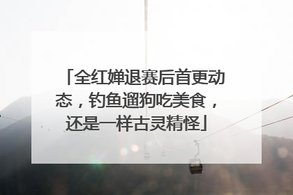 全红婵退赛后首更动态，钓鱼遛狗吃美食，还是一样古灵精怪