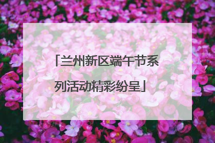兰州新区端午节系列活动精彩纷呈