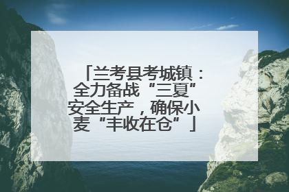 兰考县考城镇：全力备战“三夏”安全生产，确保小麦“丰收在仓”