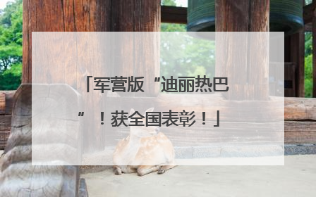 军营版“迪丽热巴”！获全国表彰！