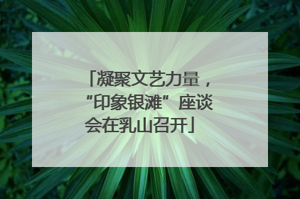 凝聚文艺力量，“印象银滩”座谈会在乳山召开