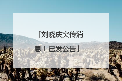 刘晓庆突传消息！已发公告